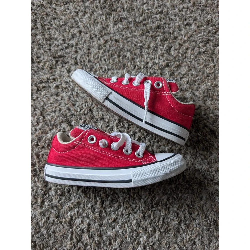 Converse CTAS Street Slip-On Youth Size 11 A01700F Red